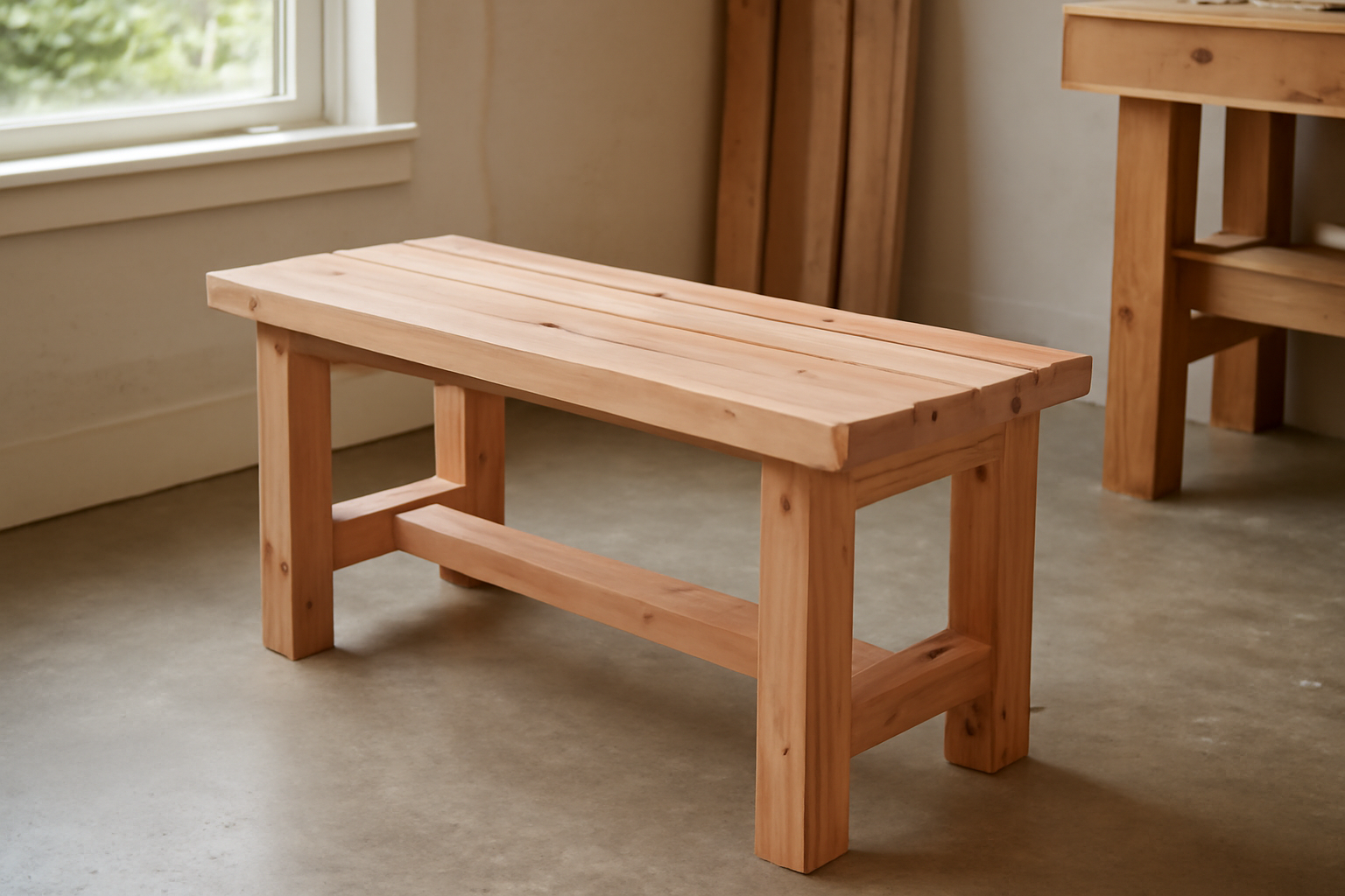 2X4 Cedar Bench Plans